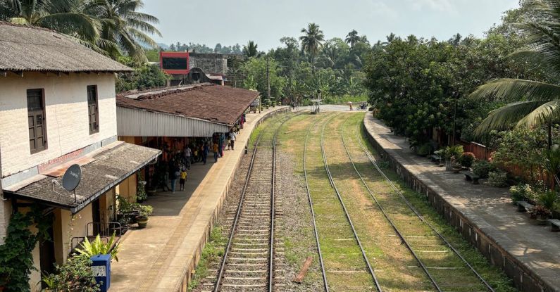 Track Progress - Railway in Tropical Rural Train Station